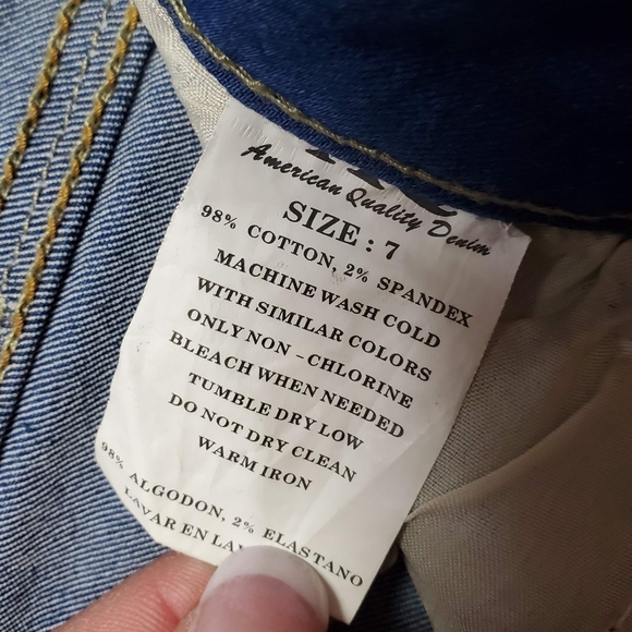 AQ FADED WASH BOHO EMBELLISHED SKINNY JEANS - Picture 15 of 15